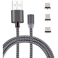 XBLAZE X CABLE METEL MAGNATIC CHARGING  CABLE LIGHTNING,USB C,MICRO USB