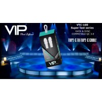 VIP VTC-100 TYPE C TO TYPE C DATA SYNC & CHARGING CABLE