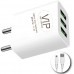VIP USB CHARGER 3 PORT WITH MICRO USB CHARGING CABLE 3.4A TC-65