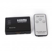 XBLAZE HDMI 3PORT SWITCHING BOX WITH REMOTE CONTROL FEMALE TO FEMALE