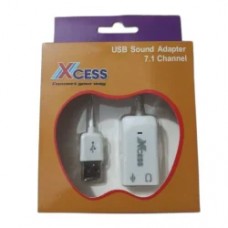 XCESS USB A MALE TO DUAL FEMALE 3.5MM AUDIO JACK CONVERTER WIRED
