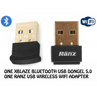 XBLAZE BLUETOOTH USB DONGEL 5.0+RANZ USB WIRELESS WIFI ADAPTER 