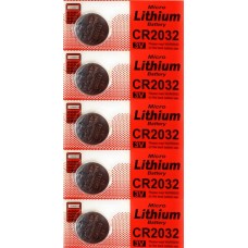 XBLAZE MICRO LITHIUM CMOS BATTERY CR2032 3V (PACK OF 5)