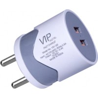 VIP VD-125 DUAL PORT 3.4A CHARGER WITH MICRO USB CABLE