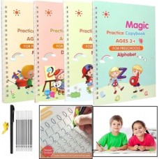 SANK MAGIC COPYBOOK(4PCS)+PEN(WITH 9 REFILLS)