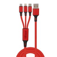 XBLAZE 3 IN 1 CHARGING CABLE(MICRO USB,TYPE C,LIGHTNING)