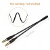 XBLAZE GOLD PLATED 3.5MM 2 MALE TO 1 FEMALE HEADPHONE EARPHONE MIC AUDIO Y SPLITTER ADAPTER CABLE