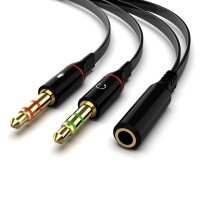 XBLAZE GOLD PLATED 3.5MM 2 MALE TO 1 FEM...