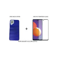 BACK COVER FOR SAMSUNG M12/A12/F12+TEMPERD GLASS FOR M12/A12/F12